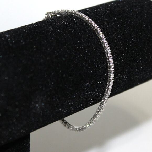 925 Sterling Silver Tennis Bracelet - Picture 4 of 9